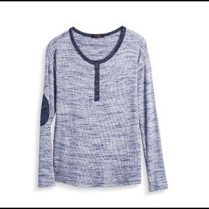 Laila Jayde Belcaro Elbow Patch Detail Knit Top